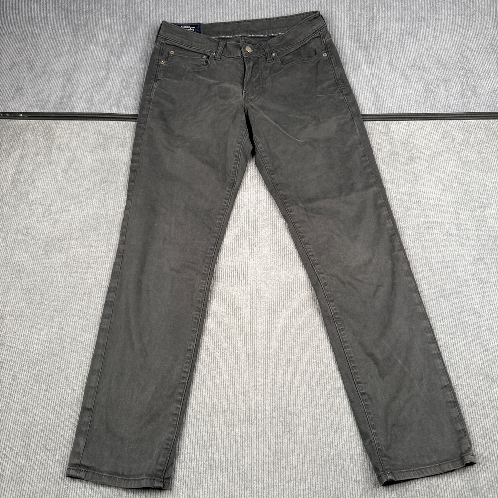 Abercrombie & Fitch Jeans Mens 28x30 Black Skinny Stretch Denim